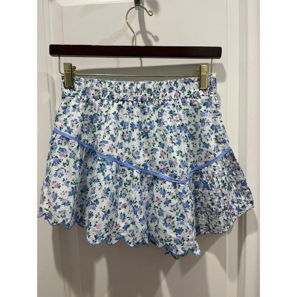 LoveShakeFancy Memphis Mini Skirt in Blue Jay Song Sz 00 P - Picture 2 of 9